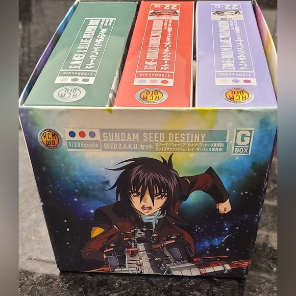 NWOT - Gundam SEED Destiny HCM Pro 1/200 Scale 3-Box Collectible Z.A.K.U. Set - Picture 12 of 15